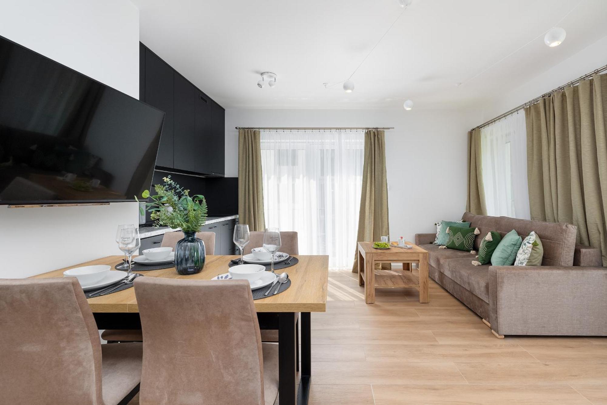 Stylowy Blisko Morza Z Parkingiem Zielona 3a By Renters *